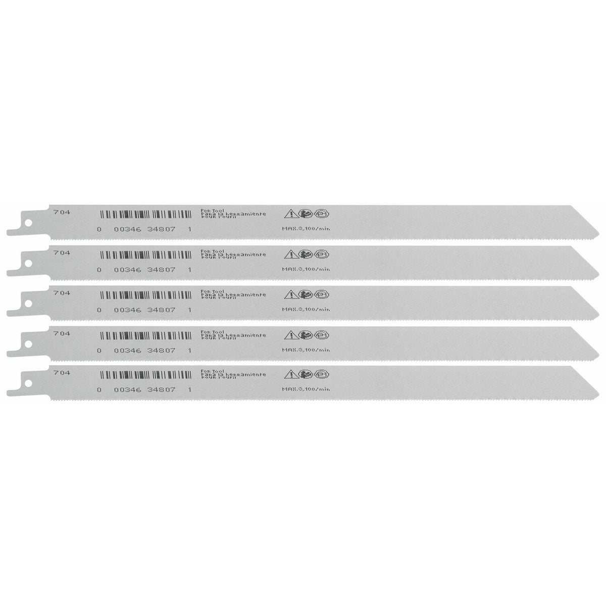 Bosch RM1218-25B 12" 18 TPI Bi Metal Reciprocating Saw Blades for Metal (25 Pack) - 2