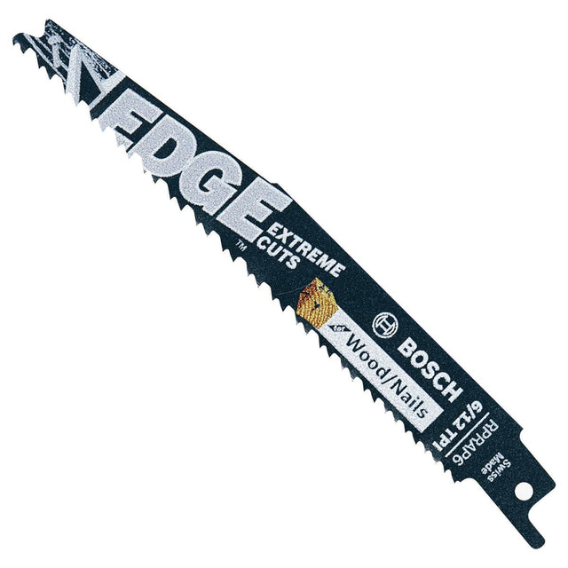 Bosch RPRAP6-25B 6" 6/12 TPI Edge Reciprocating Saw Blade (1 Piece)