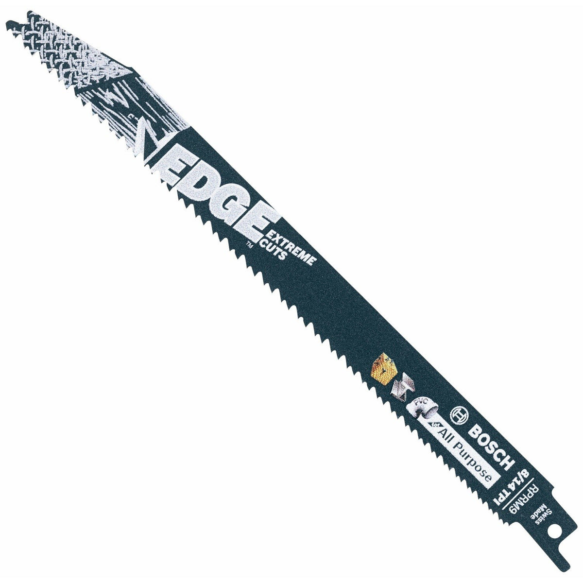 Bosch RPRM9-25B 9" 8 to 14 TPI Edge Bi-Metal Reciprocating Saw Blades for All Purpose (25 Pack)