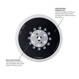 Bosch RSM6044 6" Soft Hook and Loop Multi Hole Sanding Pad for Dual Mode Random Orbit Sanders - 2