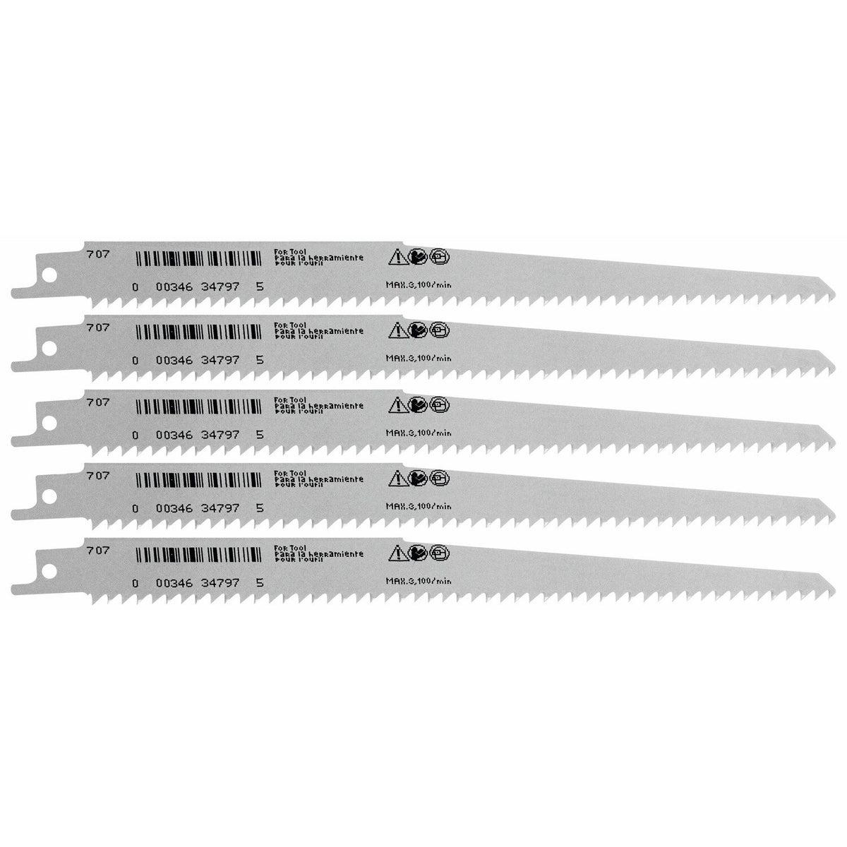 Bosch RW96-25B 9" 6 TPI Wood Reciprocating Saw Blades (25 Pack) - 2