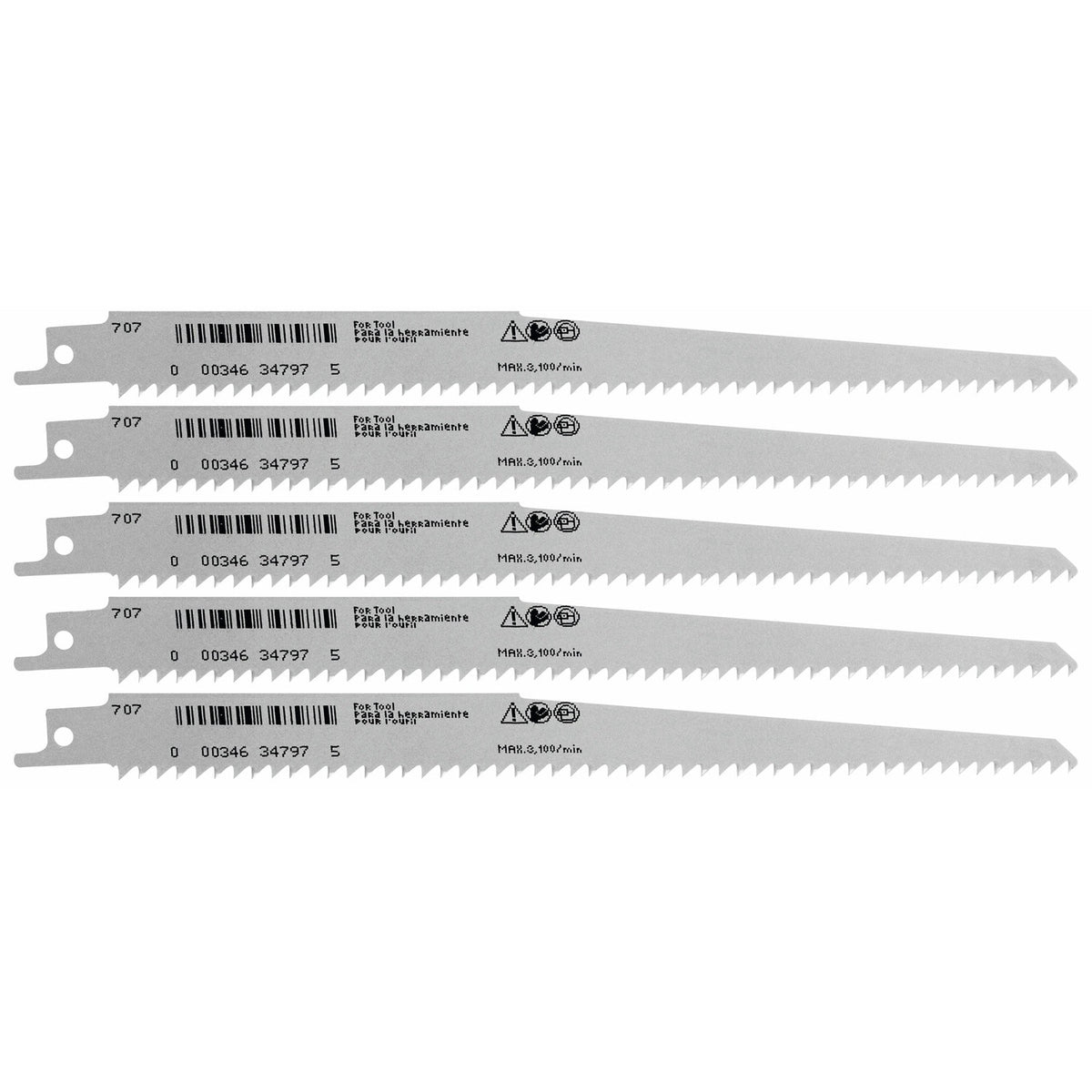 Bosch RW96-25B 9" 6 TPI Wood Reciprocating Saw Blades (25 Pack) - 2