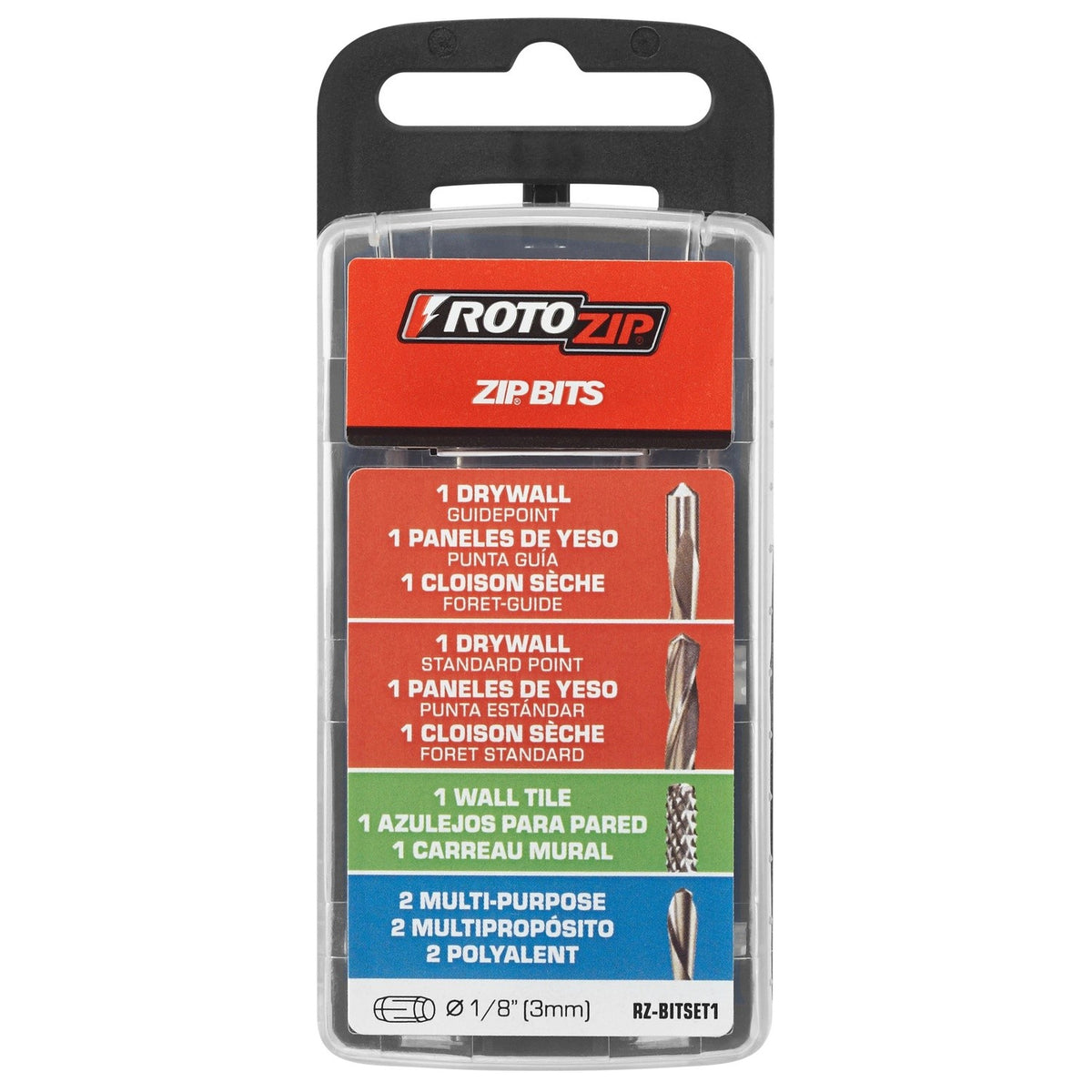 Bosch RZ-BITSET1 1/8" High Speed Steel Multi Material Bit Set (5 Piece) - 2