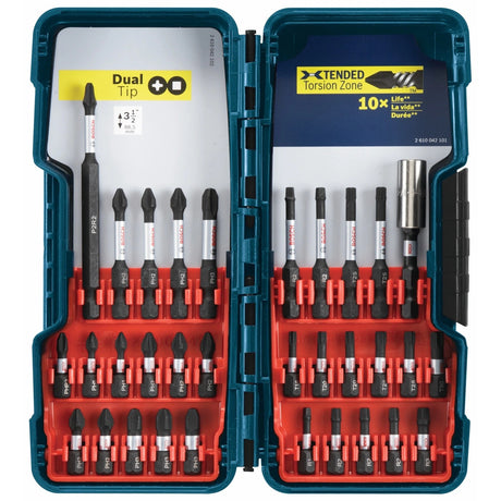 Bosch SBID32L Impact Tough Screwdriving Bit Set with Case (32 Pack)