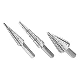Bosch SDC30 High Speed Steel Turbo Step Drill Bit Set for Metal Drilling (3 Pack)