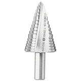 Bosch SDC4 1/4" to 7/8" High-Speed Steel Turbo Step Drill Bit for Metal - 2