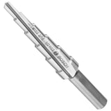 Bosch SDC6 3/16" to 1/2" High-Speed Steel Turbo Step Drill Bit for Metal