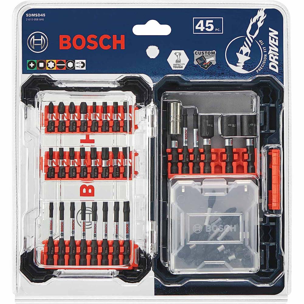 Bosch SDMSD45 45 pc. Driven Impact Screwdriving Custom Case Set - 3