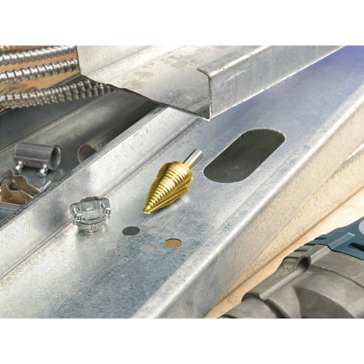 Bosch SDT7 9/16" to 1" Titanium Nitride Coated Step Drill Bit - 3