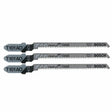Bosch T101AO3 3-1/4" 20 TPI Clean for Wood T-Shank Jig Saw Blades (3 Pack)