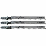 Bosch T101B3 4" 10 TPI Clean for Wood T-Shank Jig Saw Blades (3 Pack)