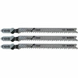 Bosch T101B3 4" 10 TPI Clean for Wood T-Shank Jig Saw Blades (3 Pack)