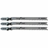 Bosch T101B3 4" 10 TPI Clean for Wood T-Shank Jig Saw Blades (3 Pack)