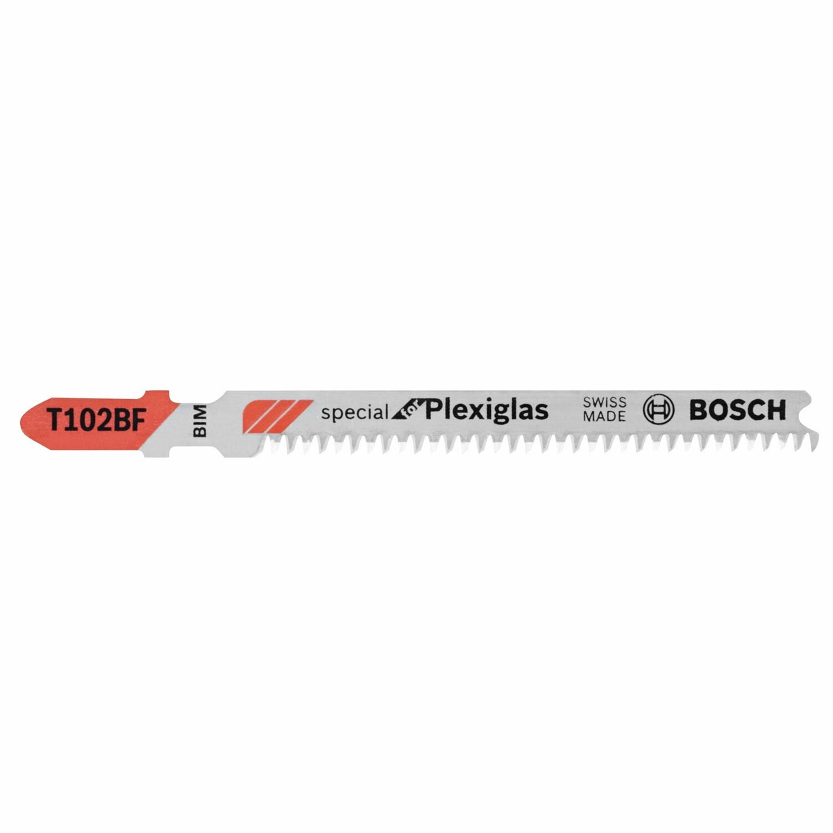 Bosch T102BF 3-5/8" 13 TPI Clean for Plexiglas T-Shank Jig Saw Blades (3 Pack) - 2