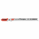 Bosch T102BF 3-5/8" 13 TPI Clean for Plexiglas T-Shank Jig Saw Blades (3 Pack) - 2