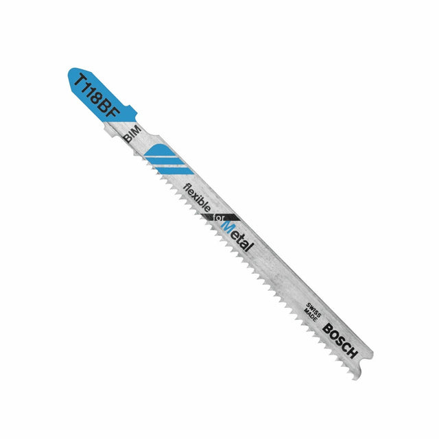 Bosch T118BF100 3-5/8" 11-14 TPI Bi-Metal T-Shank Jig Saw Blades for Metal (100 Pack)