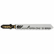 Bosch T118GFS 3-1/4" 36 TPI Bi-Metal T-Shank Jig Saw Blades for Stainless Steel (5 Pack)