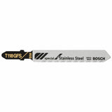 Bosch T118GFS 3-1/4" 36 TPI Bi-Metal T-Shank Jig Saw Blades for Stainless Steel (5 Pack)