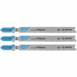 Bosch T121GF3 3-5/8" 30 TPI Speed for Metal T-Shank Jig Saw Blades (3 Pack)