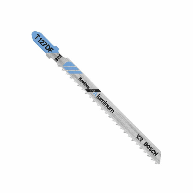 Bosch T127DF100 4-5/8" 8 TPI Bi-Metal Flexible for Aluminum T-Shank Jig Saw Blades (100 Pack)