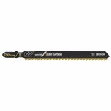 Bosch T301CHM3 4-5/8" 8 TPI Carbide Tipped T-Shank Jig Saw Blades for Solid Surface (3 Pack)