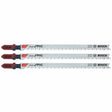 Bosch T302H3 5-1/4" 10 TPI Clean for PVC T-Shank Jig Saw Blades (3 Pack)