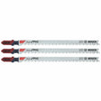 Bosch T302H3 5-1/4" 10 TPI Clean for PVC T-Shank Jig Saw Blades (3 Pack)