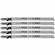 Bosch T308BP 4-5/8" 12 TPI Precision for Wood T-Shank Jig Saw Blades for Clean Wood Cuts (5 Pack)