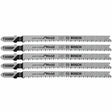 Bosch T308BP 4-5/8" 12 TPI Precision for Wood T-Shank Jig Saw Blades for Clean Wood Cuts (5 Pack)