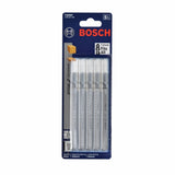 Bosch T308BP 4-5/8" 12 TPI Precision for Wood T-Shank Jig Saw Blades for Clean Wood Cuts (5 Pack) - 2