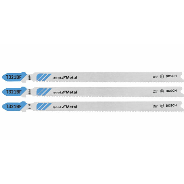 Bosch T321BF3 5-1/4" 12 TPI Speed for Metal T-Shank Jig Saw Blades (3 Pack)