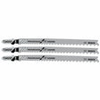 Bosch T345XF3 5-1/4" 5-10P TPI Progressor T-Shank Jig Saw Blades for Wood with Nails (3 Pack)