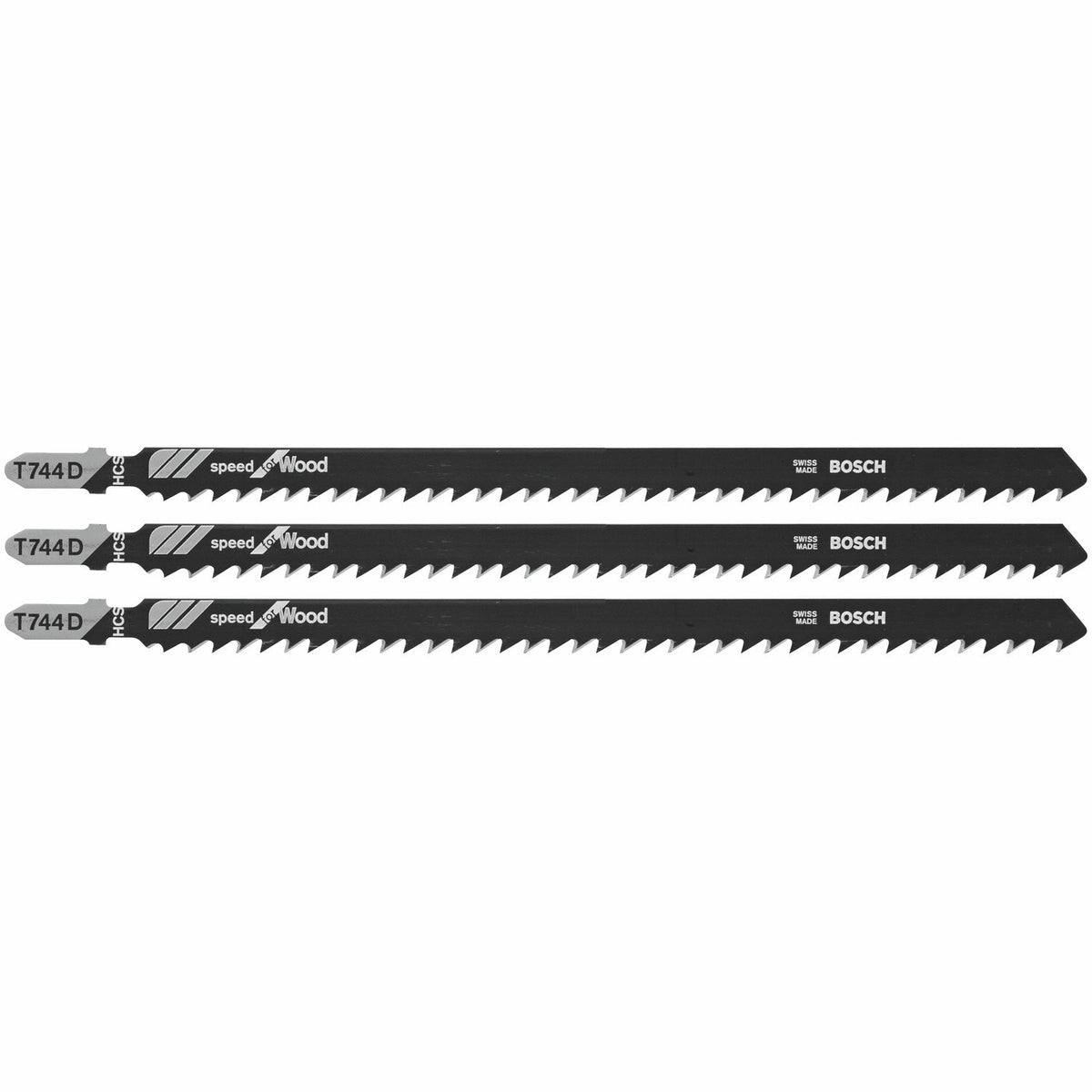 Bosch T744D3 7 " Extra Long Speed for Wood T-Shank Jig Saw Blades (3 Pack)