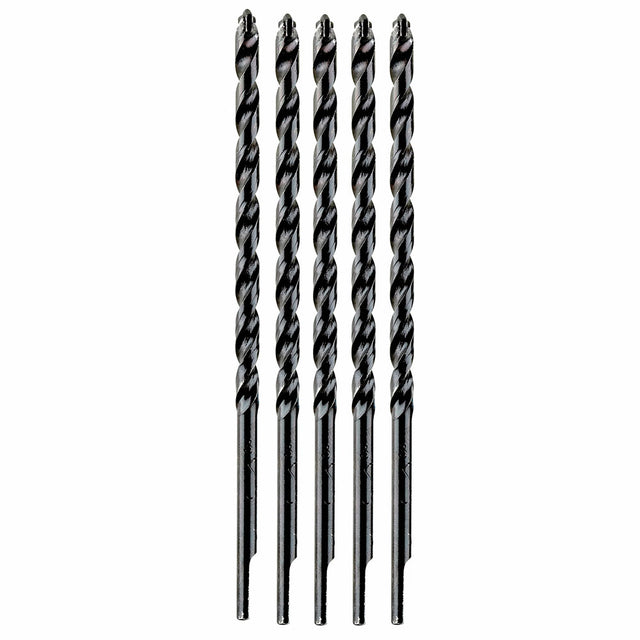 Bosch TC5005 5 Piece 3/16" x 4-1/2" Flat Shank Hex Masonry Drill Bits