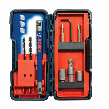 Bosch TC900 9 Piece Flat Shank Drill Bit Set