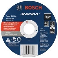 Bosch TCW1S450 4-1/2" x 0.040" x 7/8" Type 1A 60 Grit Metal and Stainless Cutting Wheel