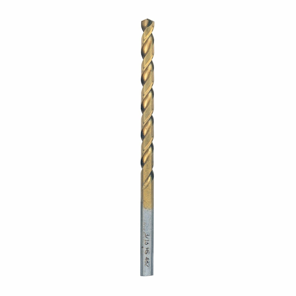 Bosch TI2139 3/16" x 3-1/2" Titanium Nitride Coated Twist Drill Bit