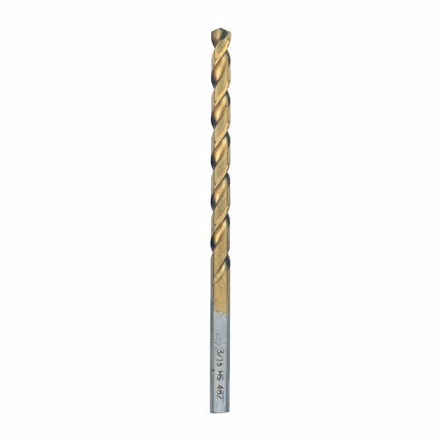 Bosch TI2139 3/16" x 3-1/2" Titanium Nitride Coated Twist Drill Bit