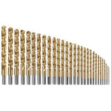 Bosch TI29 Titanium Nitride Coated Metal Twist Drill Bit Set with Case 1/16" to 1/2" (29 Pack)