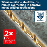 Bosch TI29 Titanium Nitride Coated Metal Twist Drill Bit Set with Case 1/16" to 1/2" (29 Pack) - 2