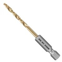 Bosch TI4135IM 1/8" Impact Tough Titanium Nitride Coated Drill Bits for Metal (12 Pack)