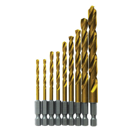 Bosch TI9IM 9 Pc. Impact Tough Titanium Drill Bit Set