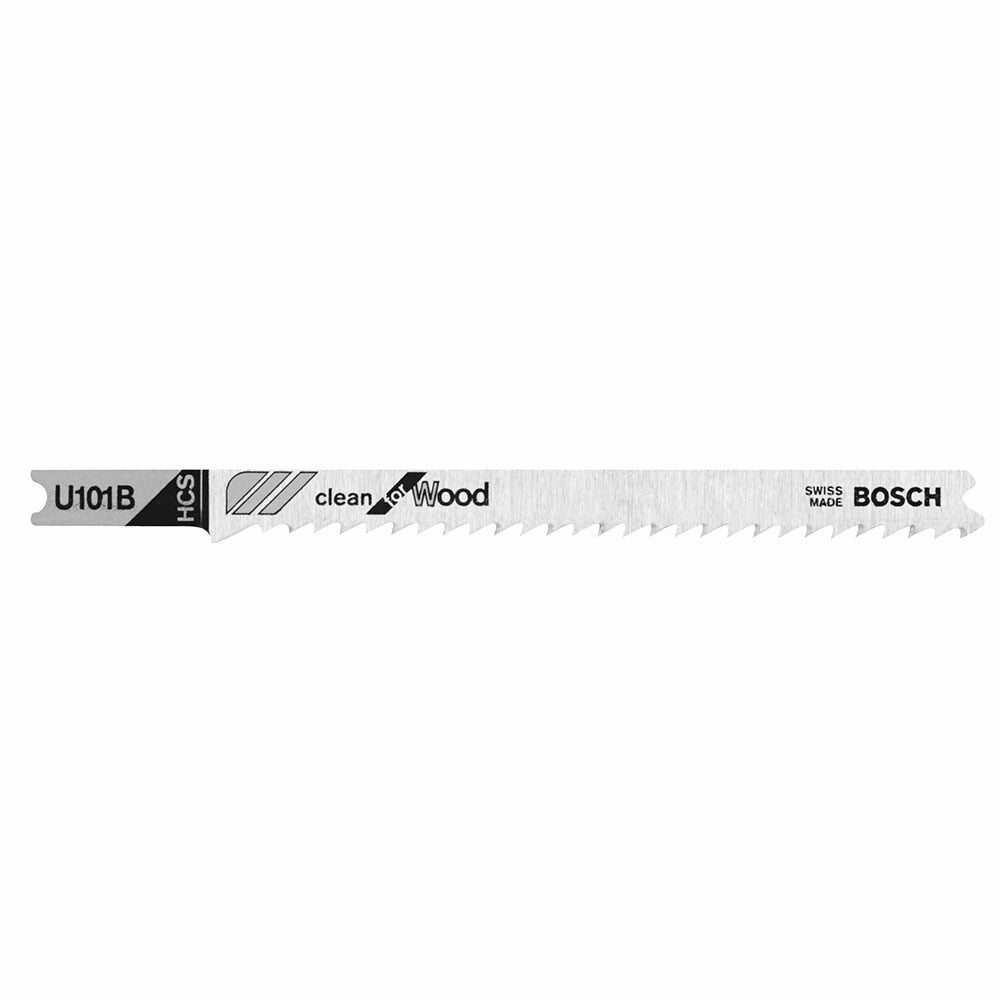 Bosch U101B 3-5/8", 10TPI, HCS Universal Shank Jigsaw Blade