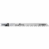 Bosch U111DF 4" 6 TPI Clean for Hardwood Bi-Metal U-Shank Jig Saw Blades (5 Pack)