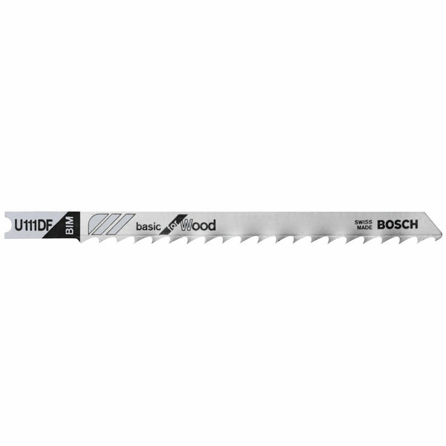 Bosch U111DF 4" 6 TPI Clean for Hardwood Bi-Metal U-Shank Jig Saw Blades (5 Pack)