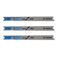Bosch U118A3 3-1/8" 17-24 TPI Basic Metal Cutting U-Shank Jig Saw Blades (3 Pack)