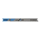 Bosch U118A3 3-1/8" 17-24 TPI Basic Metal Cutting U-Shank Jig Saw Blades (3 Pack) - 2