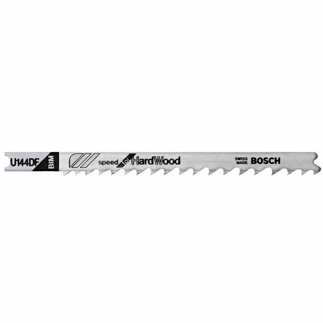 Bosch U144DF 4" 6 TPI U-Shank Jig Saw Blades for Hardwood (5 Pack)