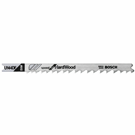 Bosch U144DF 4" 6 TPI U-Shank Jig Saw Blades for Hardwood (5 Pack)