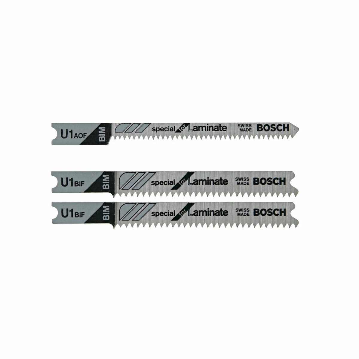 Bosch U503 2.75" Bi-Metal U-Shank Jig Saw Blade Set for Laminate Flooring (3 Pack)